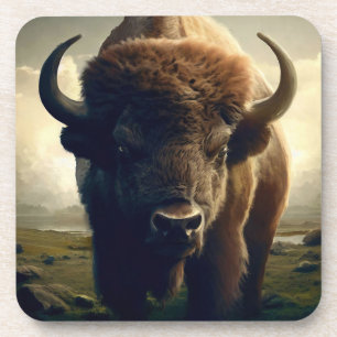 Bison Painting Coaster