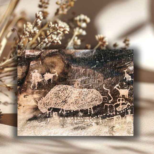Bison Pictograph, 9 Mile Canyon, Utah  Postcard (Creator Uploaded)