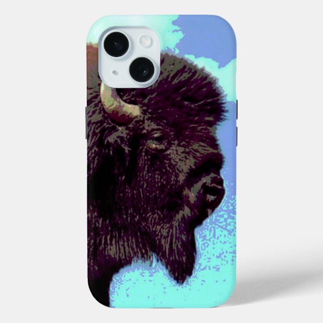 Bison Pop Art Case-Mate iPhone Case (Back)