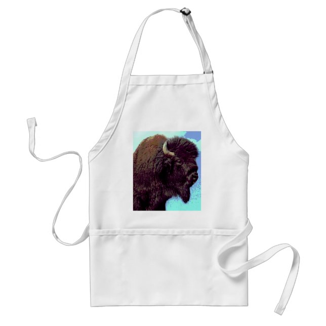 Bison Pop Art Standard Apron (Front)