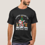 Bison Reindeer Santa Dabbing Christmas Tree  T-Shirt<br><div class="desc">Bison Reindeer Santa Dabbing Christmas Tree</div>