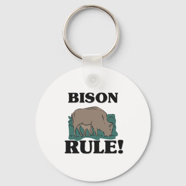 BISON Rule! Key Ring (Front)
