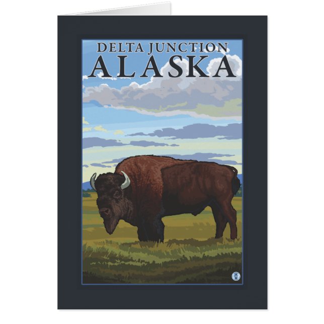Bison Scene - Delta Junction, Alaska (Front)