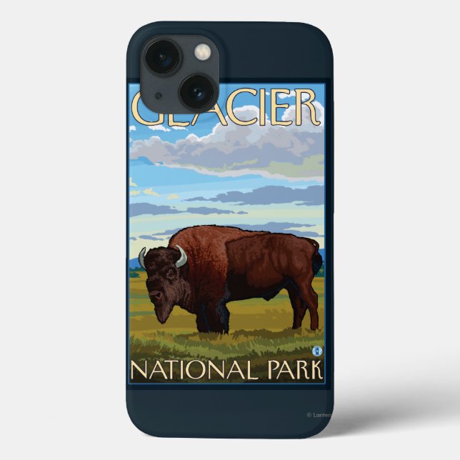 Bison Scene - Glacier National Park, MT Case-Mate iPhone Case (Back)