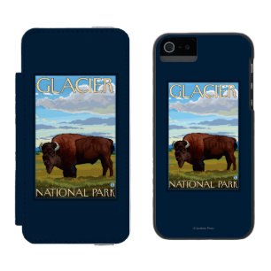 Bison Scene - Glacier National Park, MT Incipio Watson™ iPhone 5 Wallet Case