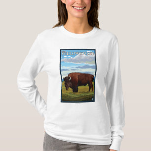 Bison Scene - West Yellowstone, Montana T-Shirt