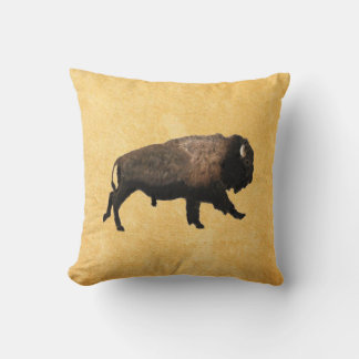 Bison Throw Pillow