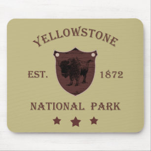 Bison Yellowstone National Park Mouse Pad