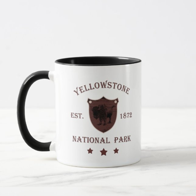 Bison Yellowstone National Park Mug (Left)