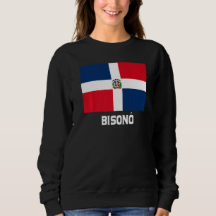 Bisonó Dominican Republic Flag Emblem Escudo Crest Sweatshirt