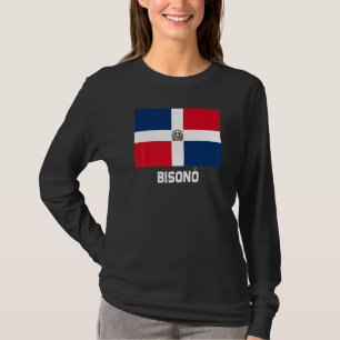 Bisonó Dominican Republic Flag Emblem Escudo Crest T-Shirt