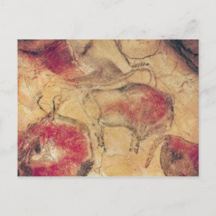 Bisons, from the Caves at Altamira, c.15000 BC Postcard