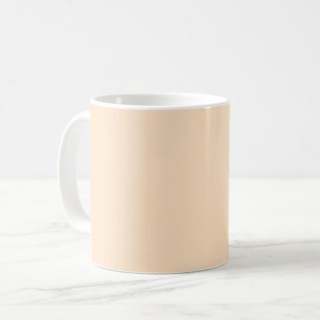 Bisque (solid colour)  coffee mug (Front Left)