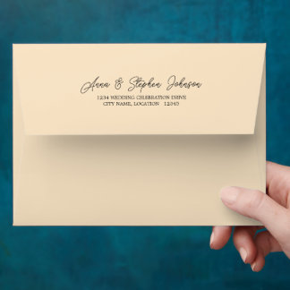 Bisque with Return Address Envelope