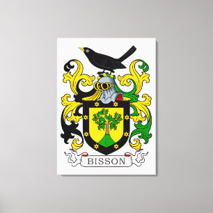 Bisson Coat of Arms Canvas Print