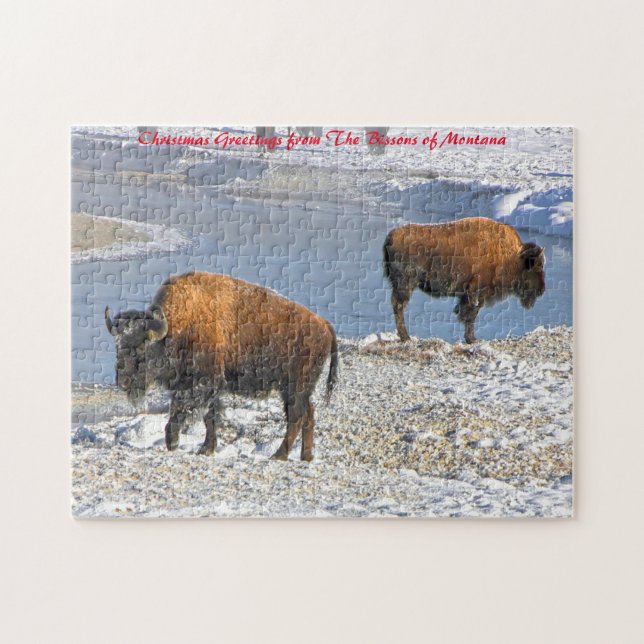 Bisson Montana.Christmas Greetings Jigsaw Puzzle (Horizontal)