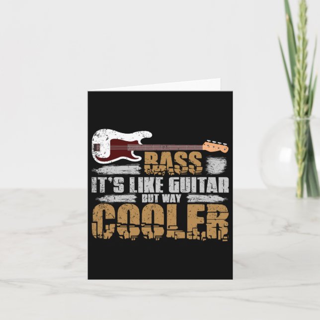 Bist B Guitar Player Gift B Guitar  Card (Front)