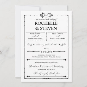 Bistro  Wedding Invitation