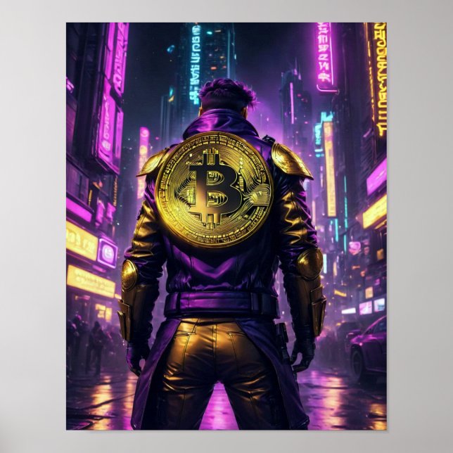 Bit Coin Cowboy Poster Art (Front)