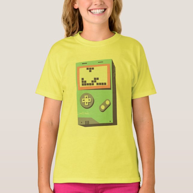 Bit GameBoy Built from Bricks T-Shirt (Front)