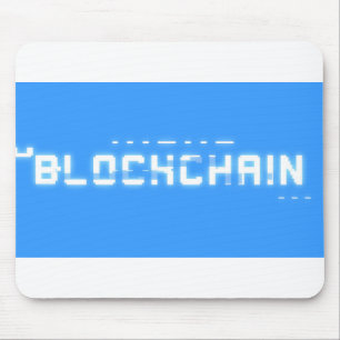 Bit glitch blockchain mouse pad