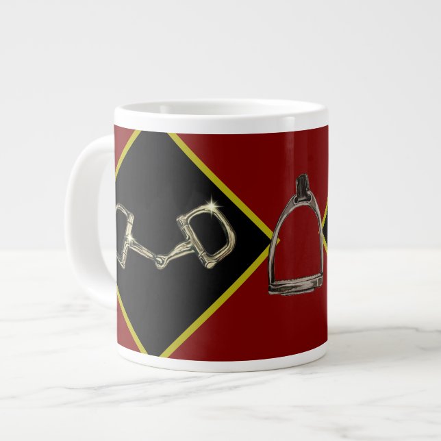 bit & stirrup large coffee mug (Front Left)