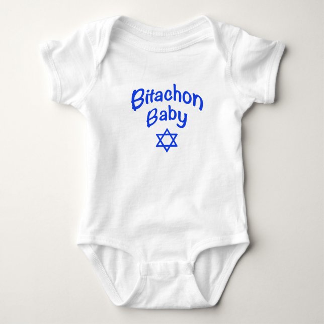 Bitachon Baby Blue  Bodysuit (Front)