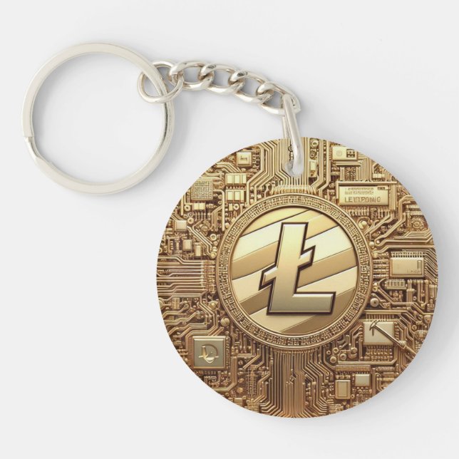 BitCap Lite Coin Symbol Key Ring (Front)