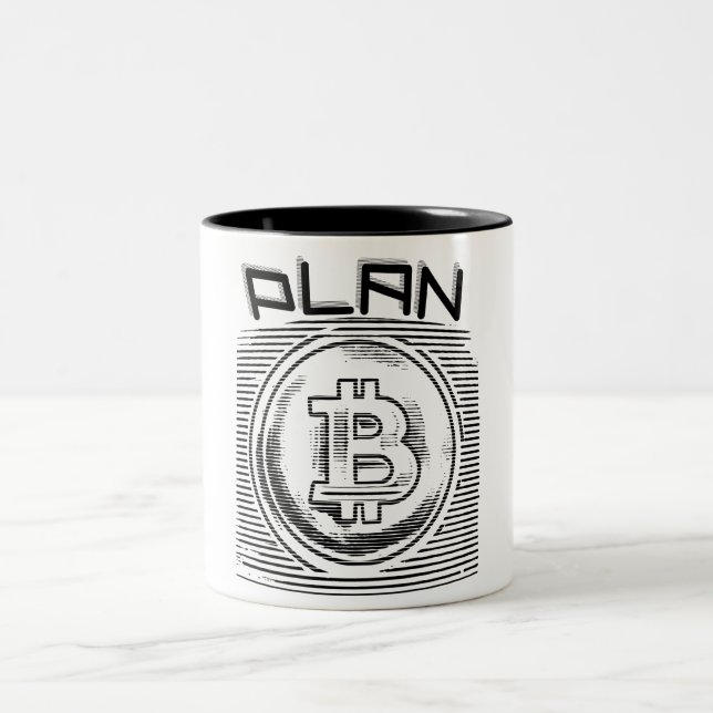 Bitcoin - Сrypto Plan Two-Tone Coffee Mug (Center)