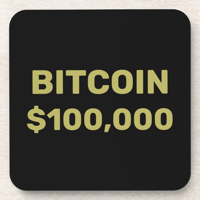 Bitcoin 100000 Celebration Coaster (Front)