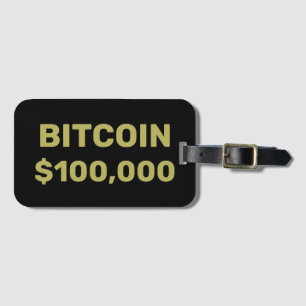 Bitcoin 100000 Celebration Luggage Tag