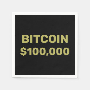 Bitcoin 100000 Celebration Napkin