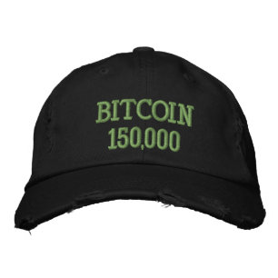 Bitcoin 150000 Celebration Embroidered Hat