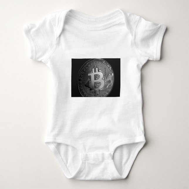 Bitcoin 16 baby bodysuit (Front)