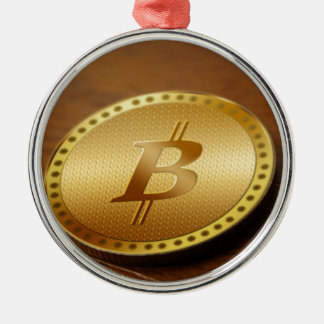 Bitcoin 2 metal tree decoration