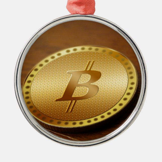 Bitcoin 2 metal tree decoration (Front)