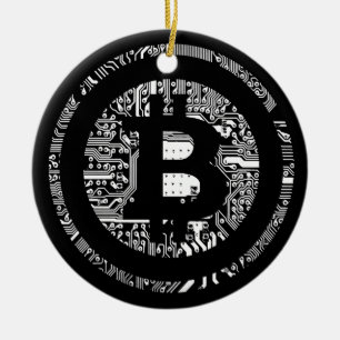 Bitcoin 4 ceramic tree decoration