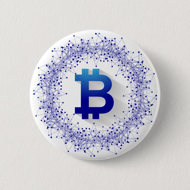 Bitcoin 5 6 cm round badge (Front)