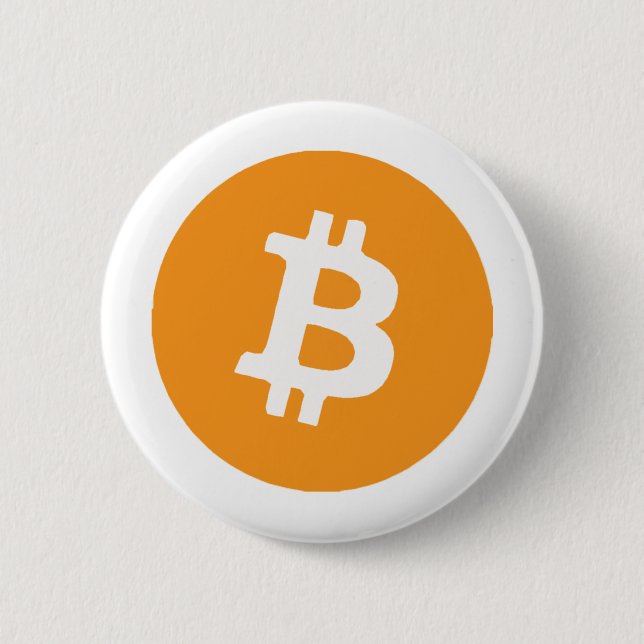 Bitcoin 6 Cm Round Badge (Front)