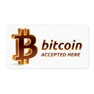 Bitcoin Accepted Here BTC Cryptocurrency Payment