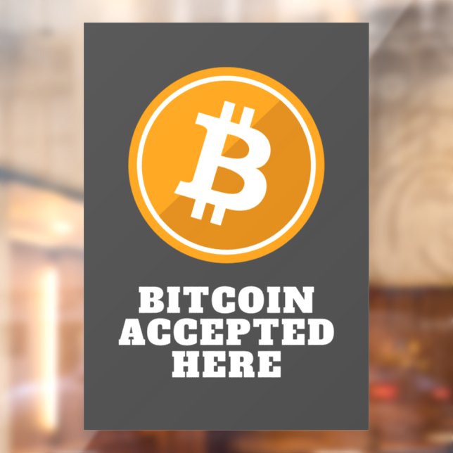Bitcoin Accepted Here - digital cryptocurrency (Sheet 2)