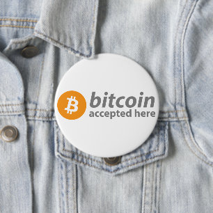 Bitcoin Accepted Here Round Badge