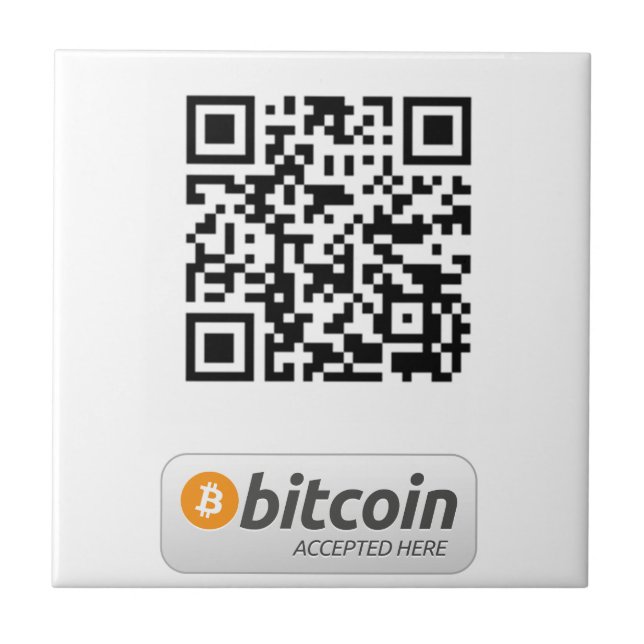 Bitcoin Accepted Here Tile (Front)