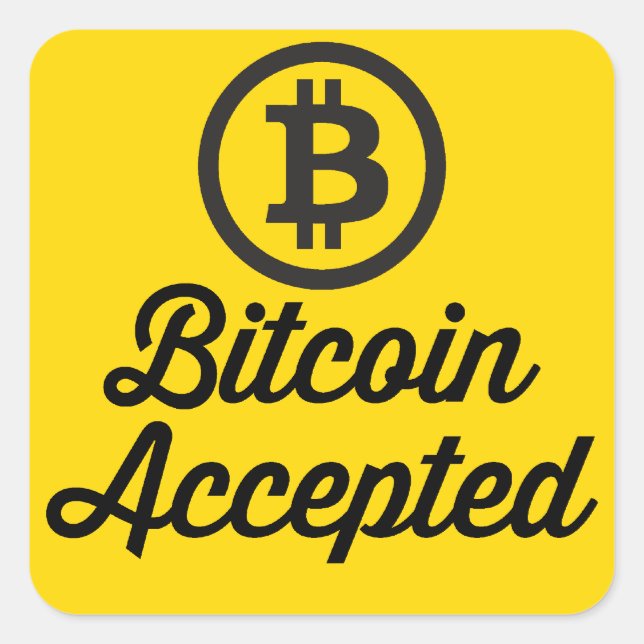 Bitcoin Accepted Sticker Sets (Front)