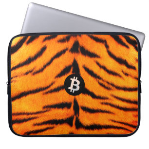 Bitcoin Animal (Tiger, Style 1) Laptop Sleeve
