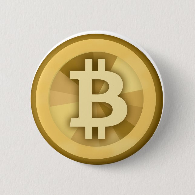 BITCOIN Anonymous MONEY DIGITAL Currency BTC 6 Cm Round Badge (Front)