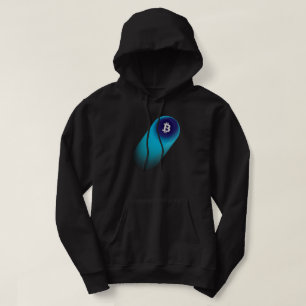 Bitcoin Art (Comet - Style 1, Black) Hoodie