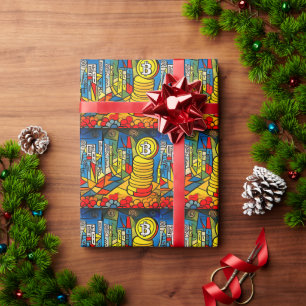Bitcoin Art Wrapping Paper
