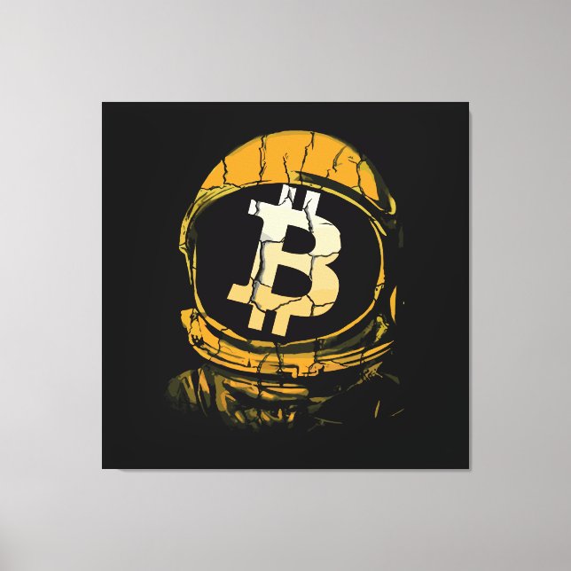 Bitcoin Astronaut-Crypto Astronaut Canvas Print (Front)