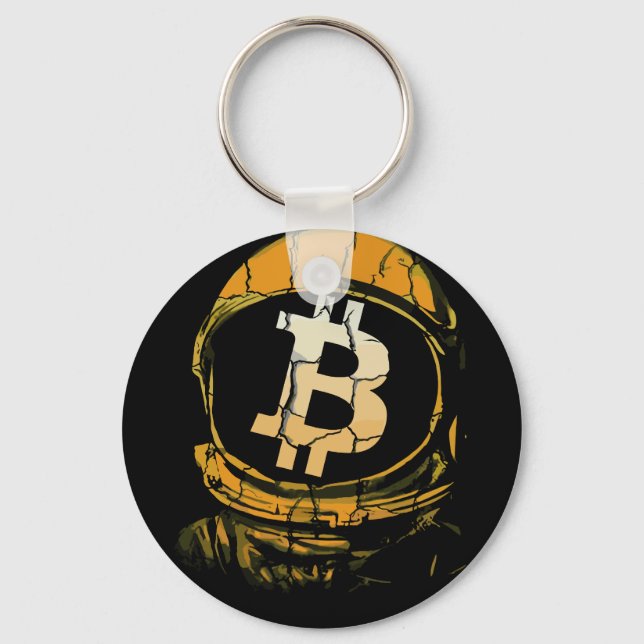 Bitcoin Astronaut-Crypto Astronaut Key Ring (Front)